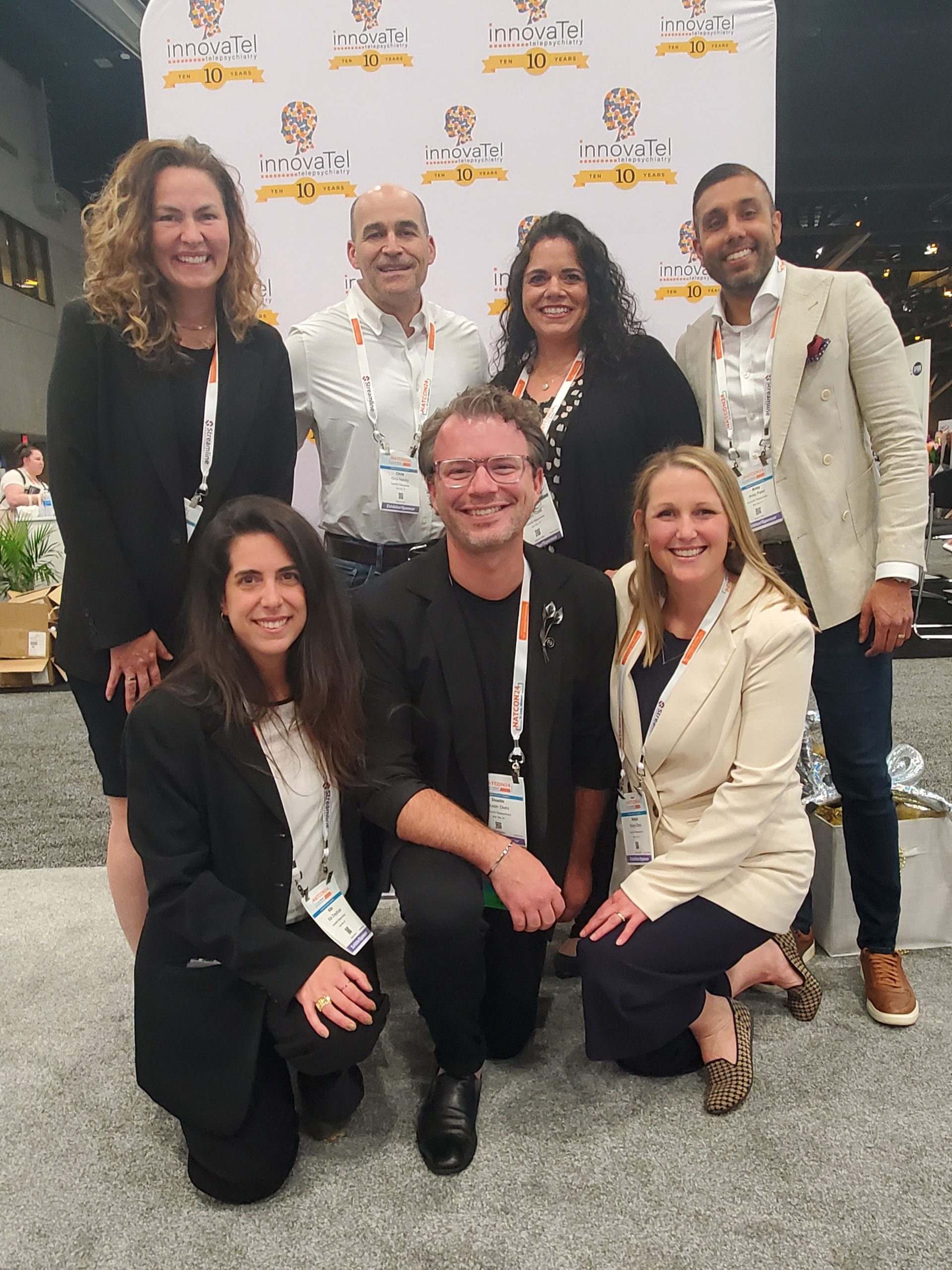 innovaTel Telepsychiatry and Quartet Health team photo at NatCon24.