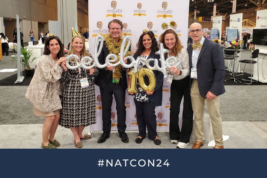 innovaTel Telepsychiatry and Quartet Health teams celebrate innovaTel's 10-year anniversary at NatCon24